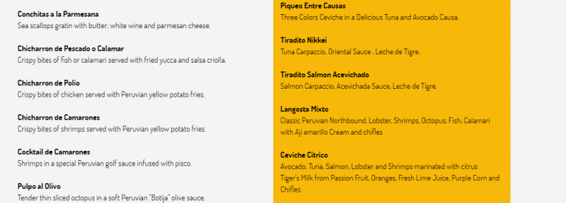 Aromas Del Peru Restaurant In Miami Peruvian Food